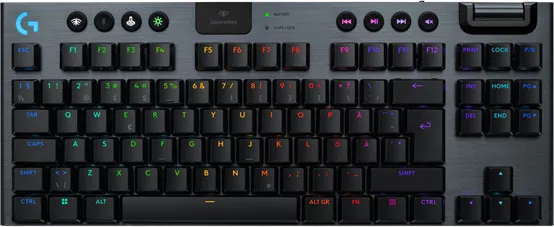 Logitech G915 X LIGHTSPEED TKL - Linear - 80 % (TKL) - Gaming Tastatur - Uten Numpad - Nordisk - Svart